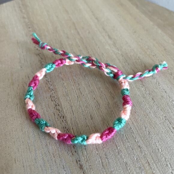 Mirabella Bracelet, anklet, trendy, comfortable, tie, embroidery thread, woven, - Picture 1 of 1